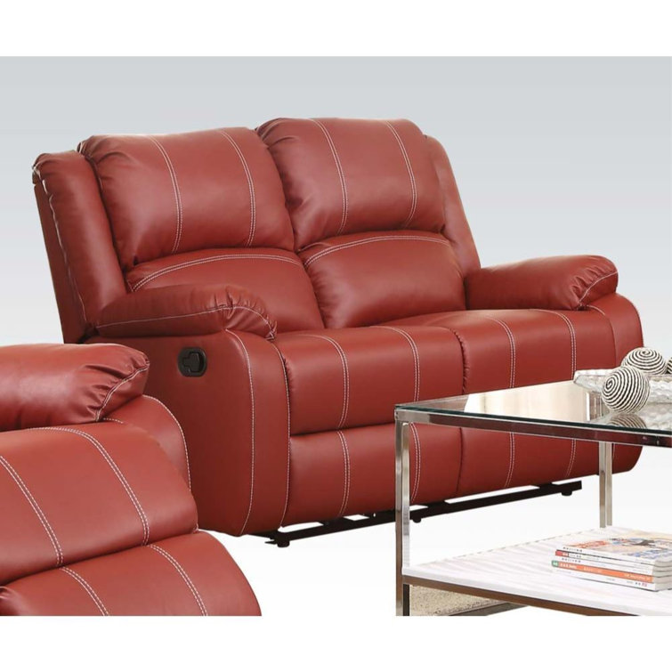 Lark Manor Hagar 3 Piece Faux Leather Reclining Configurable Living